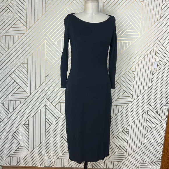 Ralph Lauren Black Label Classic BlackSheath Dress Size 6 - Picture 1 of 12